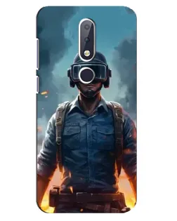 Чехол для Nokia 6.1 Plus с картинкой «PUBG — реалистичный герой»