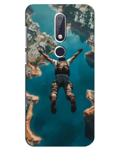Чехол для Nokia 6.1 Plus с картинкой «PUBG — свободное падение»