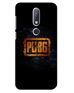 Чехол для Nokia 6.1 Plus с картинкой «PUBG — золотой логотип»