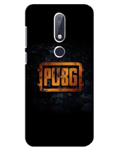 Чехол для Nokia 6.1 Plus с картинкой «PUBG — золотой логотип»