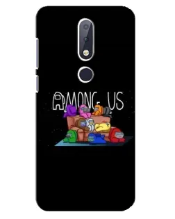 Чохол для Nokia 6.1 Plus з картинкою «Логотип Among Us»