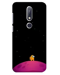 Чохол для Nokia 6.1 Plus з картинкою «Самотній герой на планеті»
