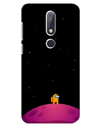 Чехол для Nokia 6.1 Plus с картинкой «Одинокий герой на планете»