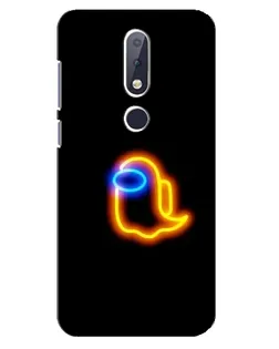 Чохол для Nokia 6.1 Plus з картинкою «Among Us неонове сяйво»