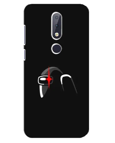 Чехол для Nokia 6.1 Plus с картинкой «Among Us шлем»