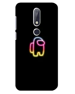 Чехол для Nokia 6.1 Plus с картинкой «Among Us градиент»
