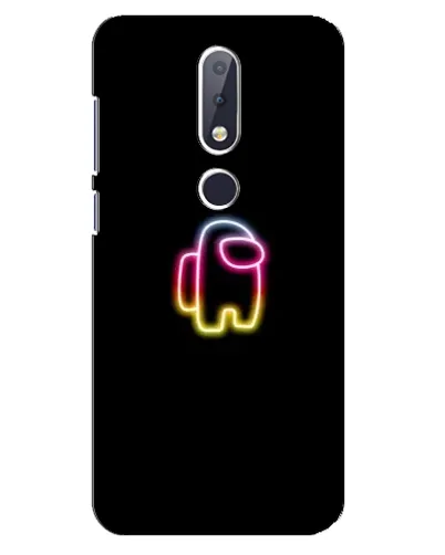 Чехол для Nokia 6.1 Plus с картинкой «Among Us градиент»