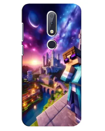 Чехол для Nokia 6.1 Plus с картинкой «Стив и космос»