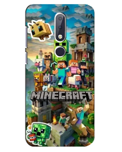 Чехол для Nokia 6.1 Plus с картинкой «Замок Minecraft»