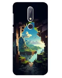 Чехол для Nokia 6.1 Plus с картинкой «Вид из пещеры»