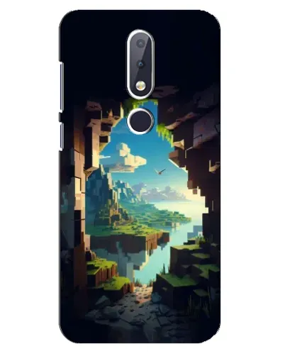 Чехол для Nokia 6.1 Plus с картинкой «Вид из пещеры»
