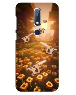 Чехол для Nokia 6.1 Plus с картинкой «Поле подсолнухов»