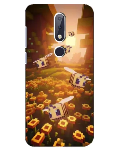 Чехол для Nokia 6.1 Plus с картинкой «Поле подсолнухов»