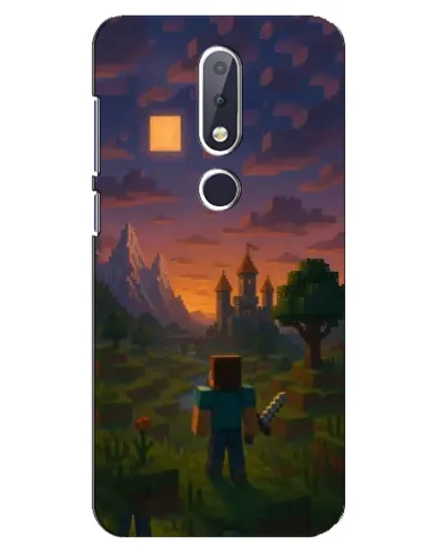 Чехол для Nokia 6.1 Plus с картинкой «Стив у башни»