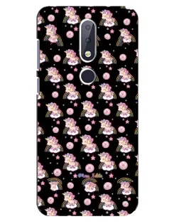 Чехол для Nokia 6.1 Plus с картинкой «Magic Unicorn паттерн»