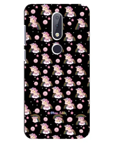 Чехол для Nokia 6.1 Plus с картинкой «Magic Unicorn паттерн»