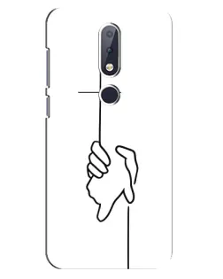 Чехол для Nokia 6.1 Plus с картинкой «Рука держит»