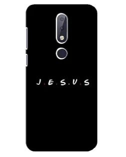 Чехол для Nokia 6.1 Plus с картинкой «Точки веры J.E.S.U.S.»