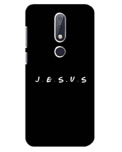 Чехол для Nokia 6.1 Plus с картинкой «Точки веры J.E.S.U.S.» Чехол для Nokia 6.1 Plus с картинкой «Точки веры J.E.S.U.S.»