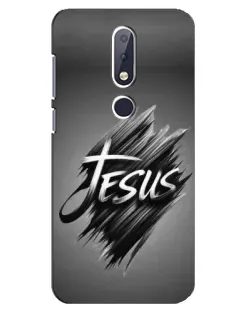 Чехол для Nokia 6.1 Plus с картинкой «Надпись Jesus Graffiti»