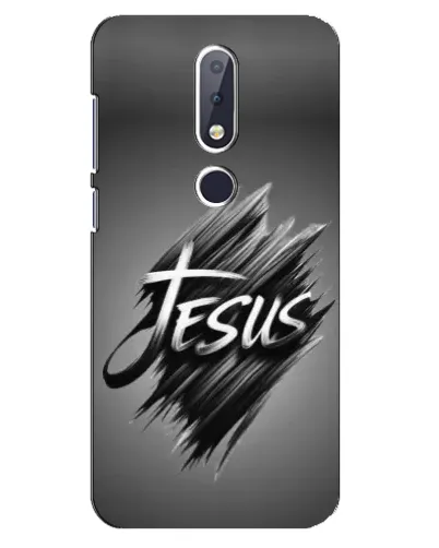 Чехол для Nokia 6.1 Plus с картинкой «Надпись Jesus Graffiti» Чехол для Nokia 6.1 Plus с картинкой «Надпись Jesus Graffiti»