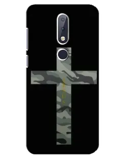 Чехол для Nokia 6.1 Plus с картинкой «Милитари Крест»