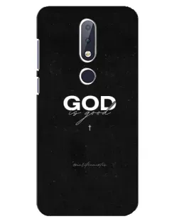 Чехол для Nokia 6.1 Plus с картинкой «GOD — Бог над всем»