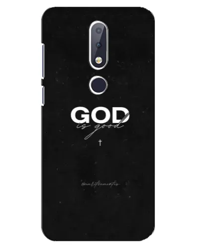 Чехол для Nokia 6.1 Plus с картинкой «GOD — Бог над всем» Чехол для Nokia 6.1 Plus с картинкой «GOD — Бог над всем»