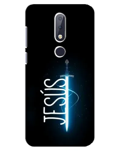 Чехол для Nokia 6.1 Plus с картинкой «Меч Духа Jesus» Чехол для Nokia 6.1 Plus с картинкой «Меч Духа Jesus»