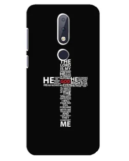 Чехол для Nokia 6.1 Plus с картинкой «Текстовый крест»