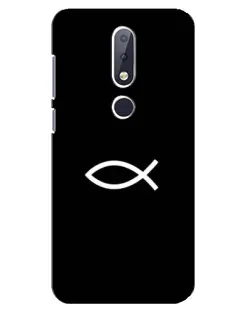 Чехол для Nokia 6.1 Plus с картинкой «Символ рыбы Jesus»