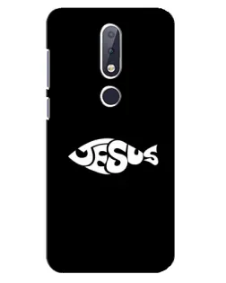 Чехол для Nokia 6.1 Plus с картинкой «Рыба Jesus»