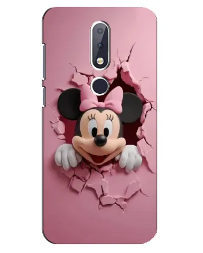 Чехол для Nokia 6.1 Plus с картинкой «Минни сквозь стену» Чехол для Nokia 6.1 Plus с картинкой «Минни сквозь стену»