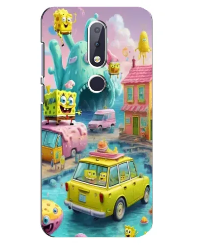 Чехол для Nokia 6.1 Plus с картинкой «Монстр-трак приключения»