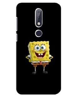 Чехол для Nokia 6.1 Plus с картинкой «Классический Губка Боб»