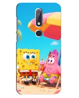 Чохол для Nokia 6.1 Plus з картинкою «Відпочинок на пляжі»