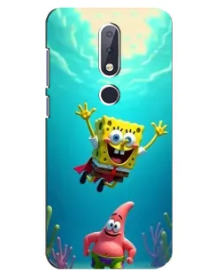Чохол для Nokia 6.1 Plus з картинкою «Спанч Боб під водою»