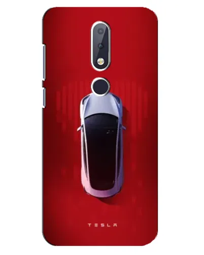 Чехол для Nokia 6.1 Plus с картинкой «Tesla Top View»