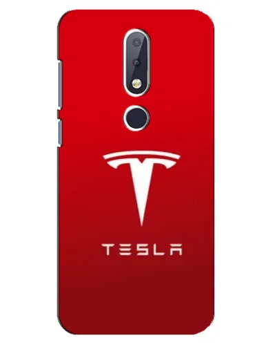 Чехол для Nokia 6.1 Plus с картинкой «Tesla Red Classic»