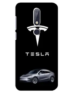 Чехол для Nokia 6.1 Plus с картинкой «Tesla Model Y»