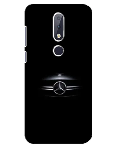 Чехол для Nokia 6.1 Plus с картинкой «Mercedes — абстрактные линии»
