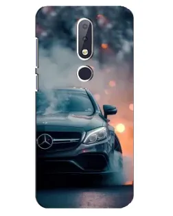 Чохол для Nokia 6.1 Plus з картинкою «Mercedes — нічне місто»