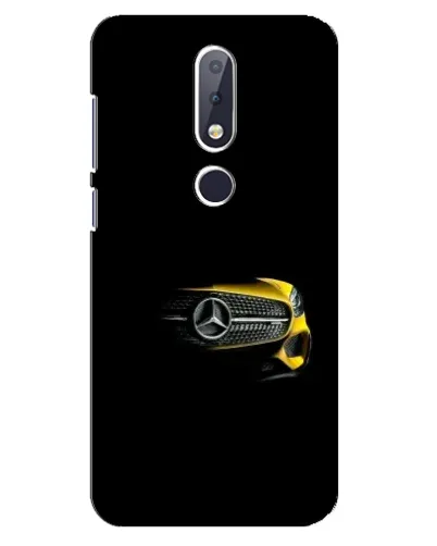 Чехол для Nokia 6.1 Plus с картинкой «Mercedes — ретро стиль»