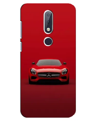 Чехол для Nokia 6.1 Plus с картинкой «Красный Mercedes AMG»