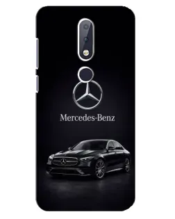 Чехол для Nokia 6.1 Plus с картинкой «Mercedes — решетка радиатора»