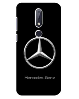 Чехол для Nokia 6.1 Plus с картинкой «Mercedes Silver Logo»