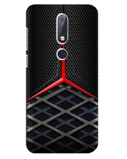 Чехол для Nokia 6.1 Plus с картинкой «Mercedes Carbon Grid»