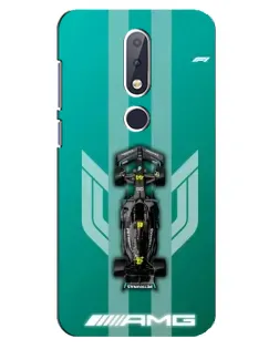 Чехол для Nokia 6.1 Plus с картинкой «Mercedes AMG Petronas»