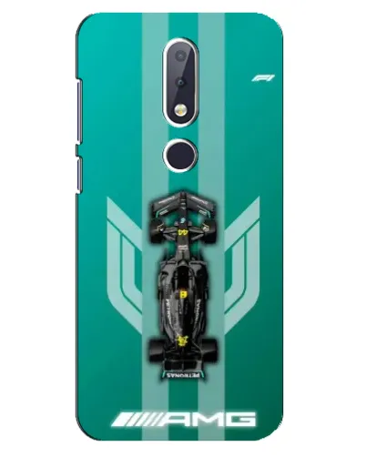Чехол для Nokia 6.1 Plus с картинкой «Mercedes AMG Petronas»