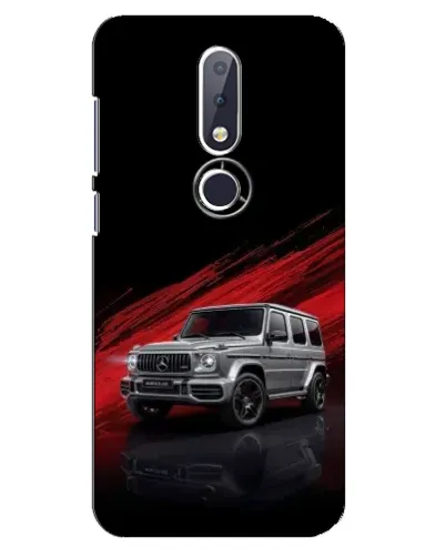 Чехол для Nokia 6.1 Plus с картинкой «Mercedes G-Class красный»